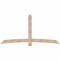 Ekena Millwork Bellingham Smooth Timber Gable Bracket, Douglas Fir, 96"W x 48"H x 1 1/2"D x 5 1/2"F, 12/12 Pitch GBW096X48X0206BEL00SDF - alternate 1